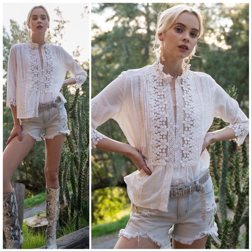 5th RE-STOCK* AUTHENTIC Infamous POL Lace Top - Picture 9 of 16